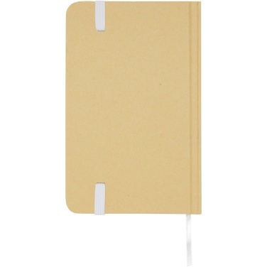 Logo trade promotional gift photo of: Reed A6 recycled hard cover notebook with plain pages