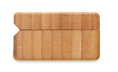 Logotrade promotional product picture of: TWS earbuds in bamboo case