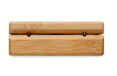 Logotrade promotional giveaways photo of: TWS earbuds in bamboo case