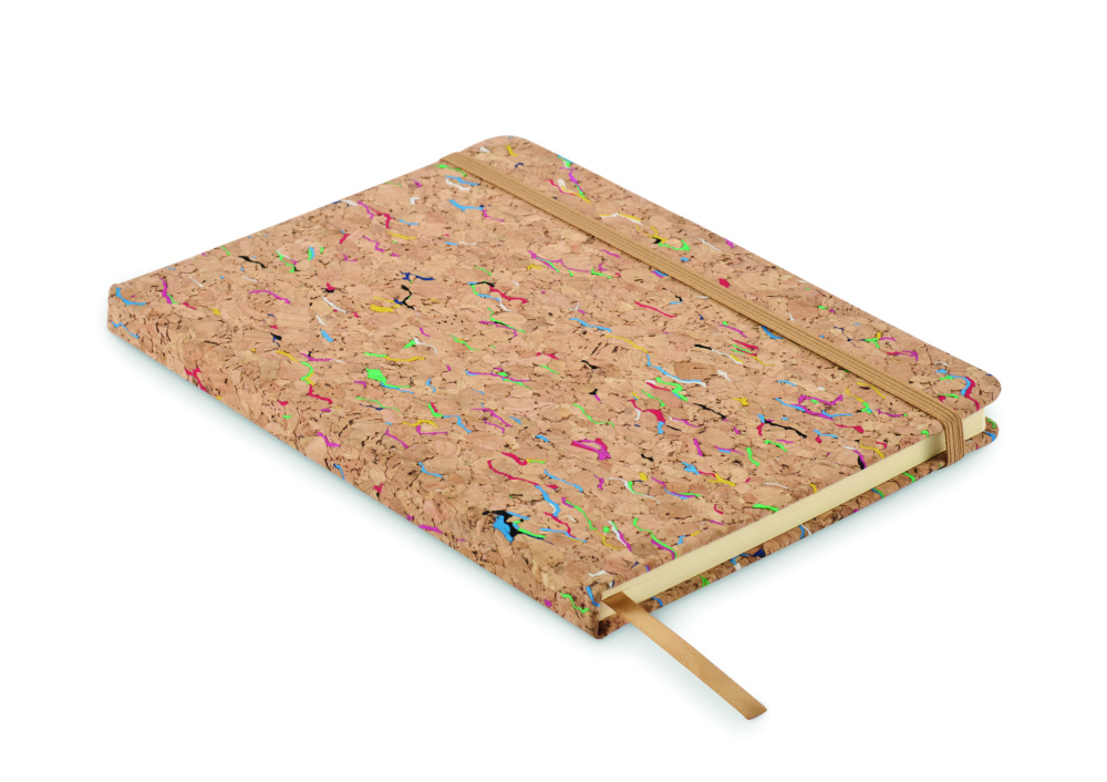 Logotrade advertising product image of: A5 cork coloured notebook