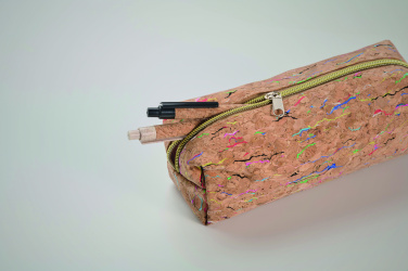 Logotrade promotional giveaway image of: Coloured cork pencil case