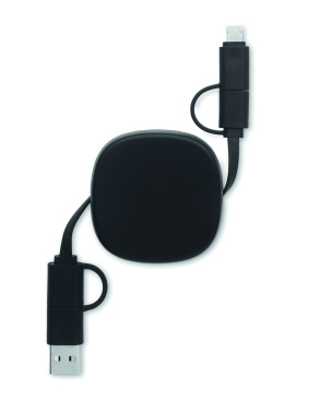 Logo trade promotional merchandise picture of: 60W retractable charging cable