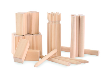 Logo trade promotional gifts picture of: Pinewood outdoor throwing game