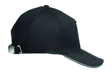 Logotrade promotional gift image of: 5 panel LED cotton cap 220gr/m²