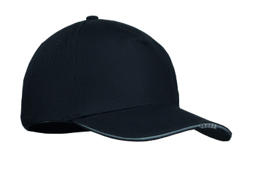 Logo trade promotional merchandise picture of: 5 panel LED cotton cap 220gr/m²