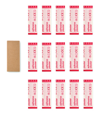 Logo trade promotional merchandise image of: 15 pieces adhesive plasters
