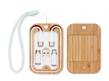 Logotrade promotional merchandise image of: 15W wireless charger in bamboo