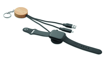 Logotrade promotional merchandise picture of: Key ring with 4 in 1 60W cable