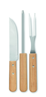 Logo trade promotional merchandise photo of: Stainless steel barbecue tools