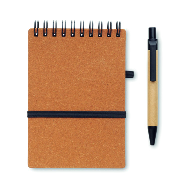 Logotrade promotional merchandise image of: Recycled notebook with ball pen