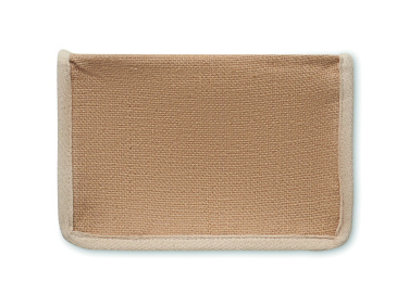 Logotrade promotional merchandise image of: Jute and canvas cooler bag 3L