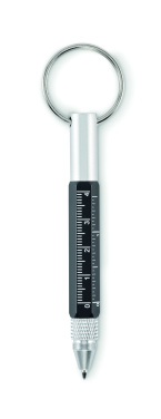 Logo trade promotional items image of: Key ring with twist action pen