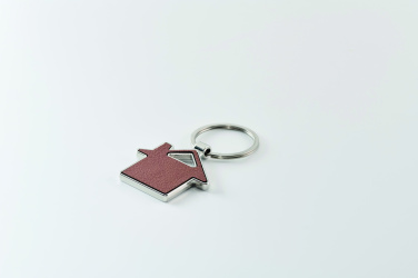 Logotrade advertising products photo of: House shaped key ring