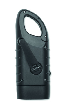 Logo trade promotional items image of: Solar torch with dynamo crank