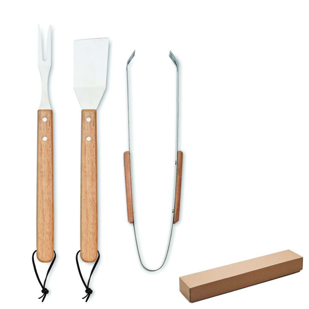 Logo trade promotional giveaways image of: Oakwood barbecue set