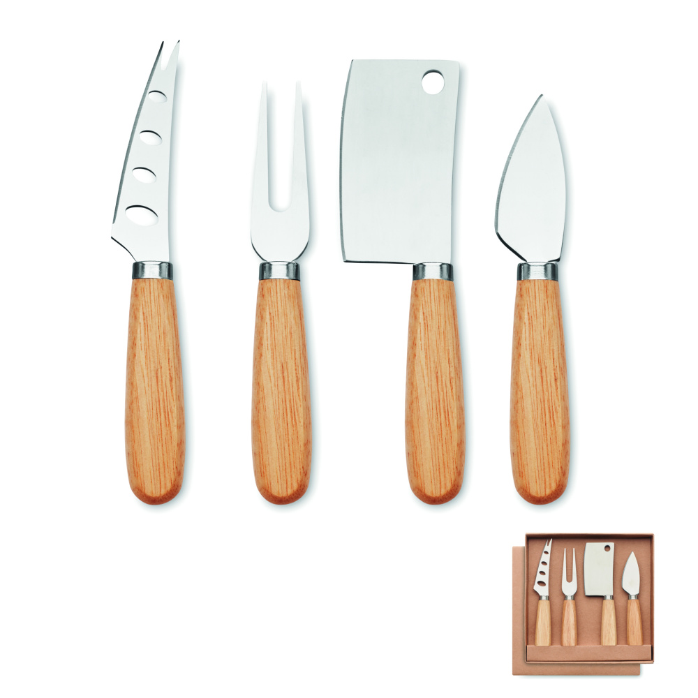Logotrade promotional items photo of: Set of 4 cheese knives