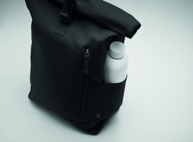Logo trade promotional products image of: Roll top backpack 390 gr/m²