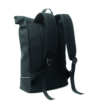 Logo trade promotional item photo of: Laptop 15" roll top PU backpack