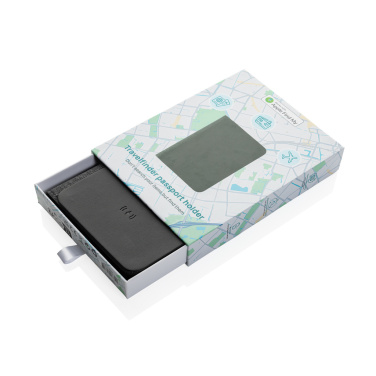 Logo trade promotional merchandise picture of: Trackmate RCS rpolyester passport holder worldwide locating