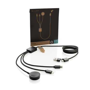 Logotrade promotional merchandise picture of: Terra RCS rPET 6-in-1 charging cable with watch charger