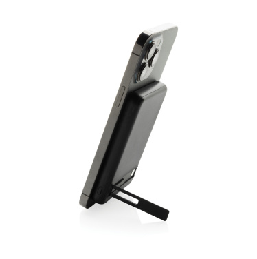 Logo trade promotional giveaway photo of: Zen RCS rplastic 5000 mah 5W magnetic bamboo powerbank