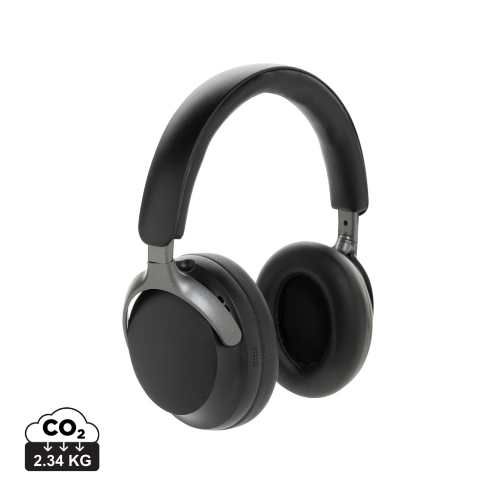 Logo trade advertising product photo of: Soundpro RCS recycled plastic ANC headphone