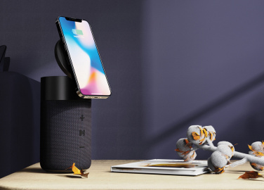 Logotrade promotional products photo of: Urban Vitamin Anaheim RCS recycled 10W speaker 15W charger