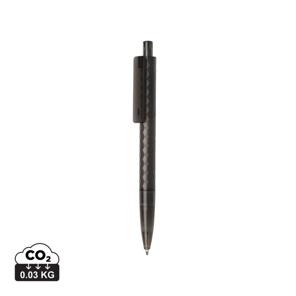 Logo trade promotional merchandise picture of: X3 GRS recycled PC plastic pen frosted