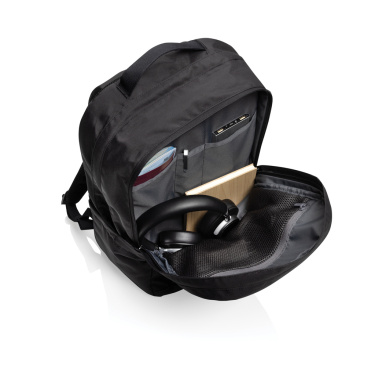 Logotrade promotional products photo of: SP Aware™ RPET Edin 100% recycled 15.6 inch laptop backpack