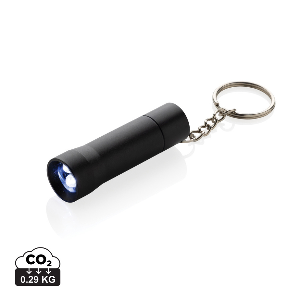 Logotrade promotional giveaway picture of: Flash RCS recycled aluminium keychain torch