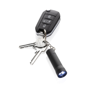 Logo trade business gift photo of: Flash RCS recycled aluminium keychain torch