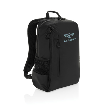 Logotrade corporate gift picture of: Lima Aware™ RPET water resistant 15.6 laptop backpack