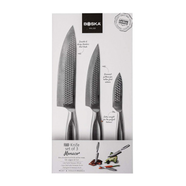 Logo trade advertising products image of: BOSKA Kitchen Knives Monaco+, set of 3