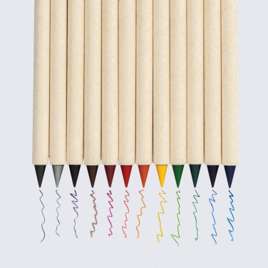 Logo trade promotional giveaway photo of: Micki GRS infinity 12pc coloring pencil set
