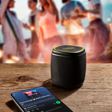 Logo trade corporate gifts picture of: Bluetooth speaker HERMON Schwarzwolf