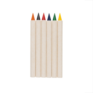 Logo trade promotional giveaways image of: Micki GRS infinity 6pc colouring pencil set