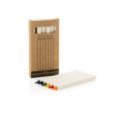 Logo trade corporate gift photo of: Micki GRS infinity 6pc colouring pencil set