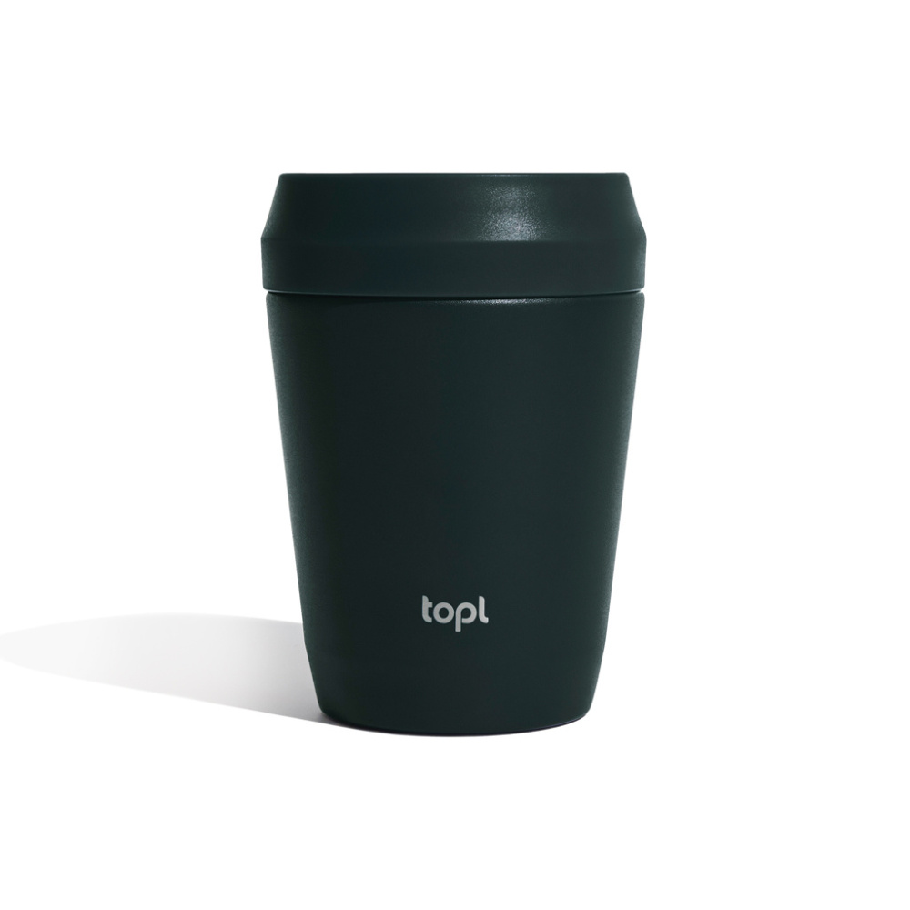 Logo trade corporate gift photo of: Topl Recycled Steel To Go Tumbler Patented 360 Lid 235ml