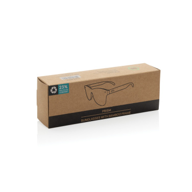 Logotrade promotional items photo of: Prism RCS recycled plastic sunglasses with bamboo frame