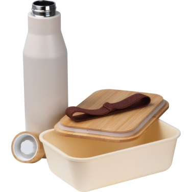 Logotrade promotional item image of: Set Lunchbox with stainless steel bottle Toronto