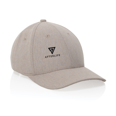 Logo trade corporate gifts image of: Milo AWARE™ recycled heather 6 panel cap 200gr