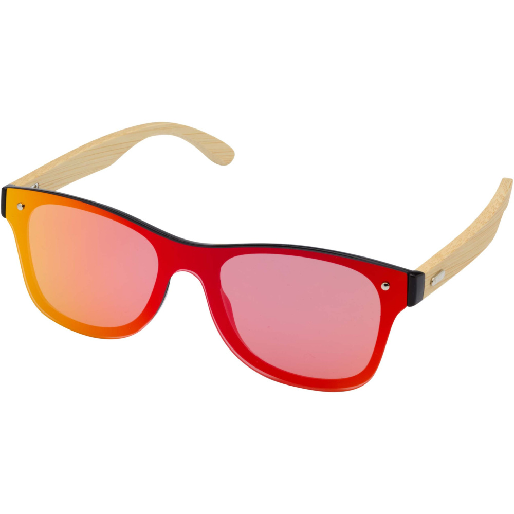 Logo trade corporate gift photo of: Tan sunglasses with bamboo temples