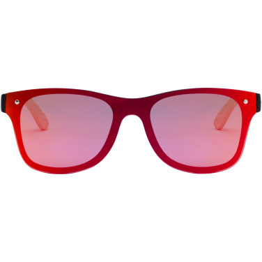 Logo trade advertising products image of: Tan sunglasses with bamboo temples