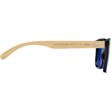 Logotrade promotional item picture of: Tan sunglasses with bamboo temples