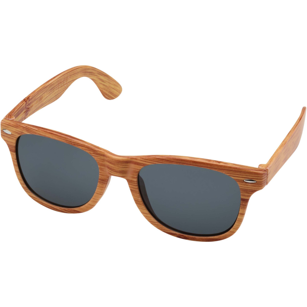 Logo trade promotional giveaways image of: Mira wood-look sunglasses