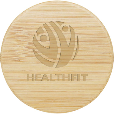 Logo trade business gift photo of: Lustre bamboo mirror