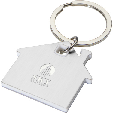 Logo trade promotional item photo of: Nook house-shaped keychain
