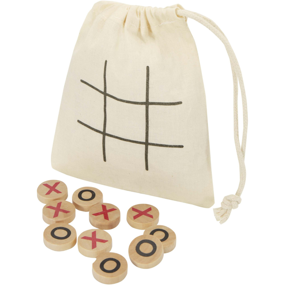 Logotrade corporate gift image of: Whorl wooden tic, tac, toe game