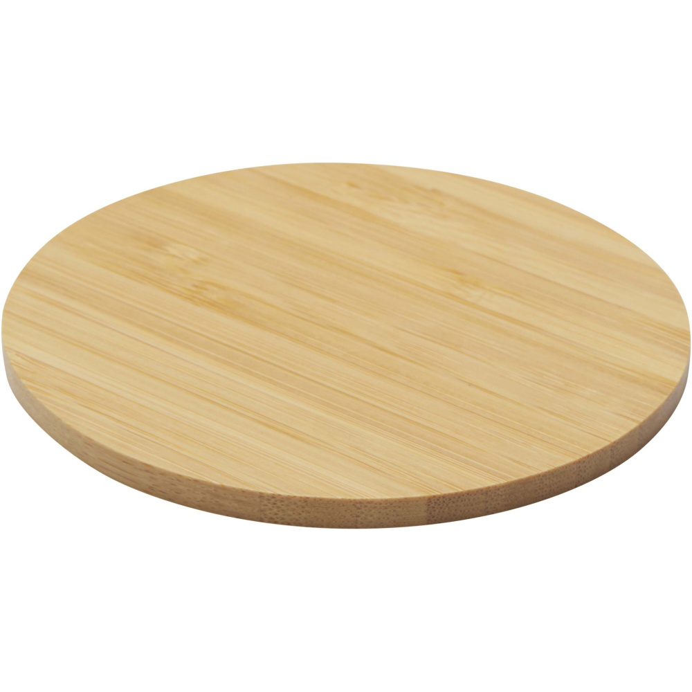 Logo trade business gift photo of: Cha bamboo coaster