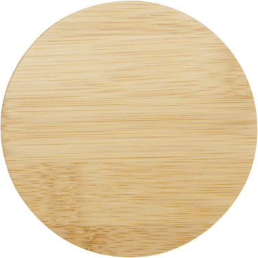 Logotrade promotional item image of: Leona 350 ml glass cup with bamboo lid